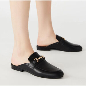 Steve Madden Kandy Genuine Leather Horse Bit Slip On Loafer Mules Size 7